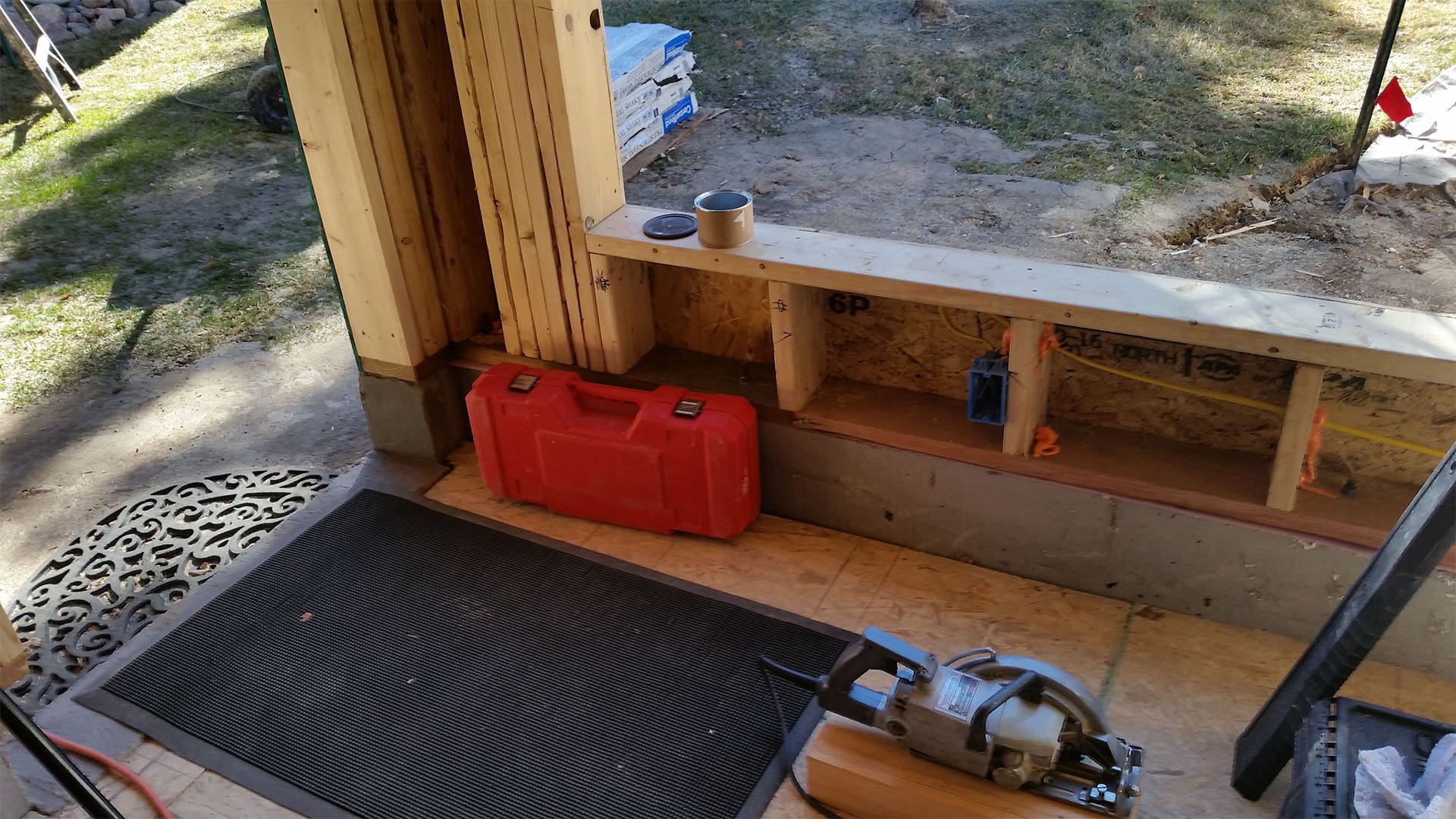 Framing walls and roof for Denver home addition at Raleigh Street